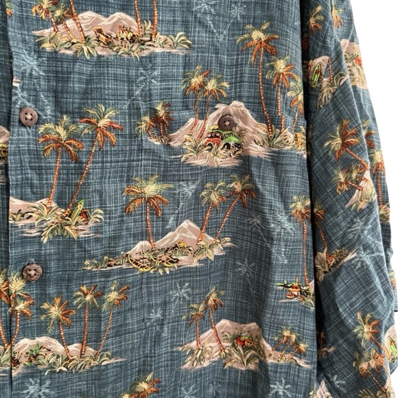 Foundry Hawaii Tropical Shirt Button Up Collar Short Sleeve Size 4XL - Picture 3 of 8